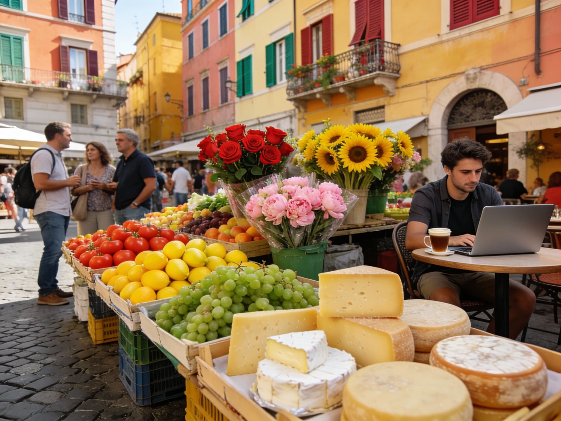 Content illustration 1 for Piazza Life, Fiber & Seasonal Buys: Italy with Nomad Eyes